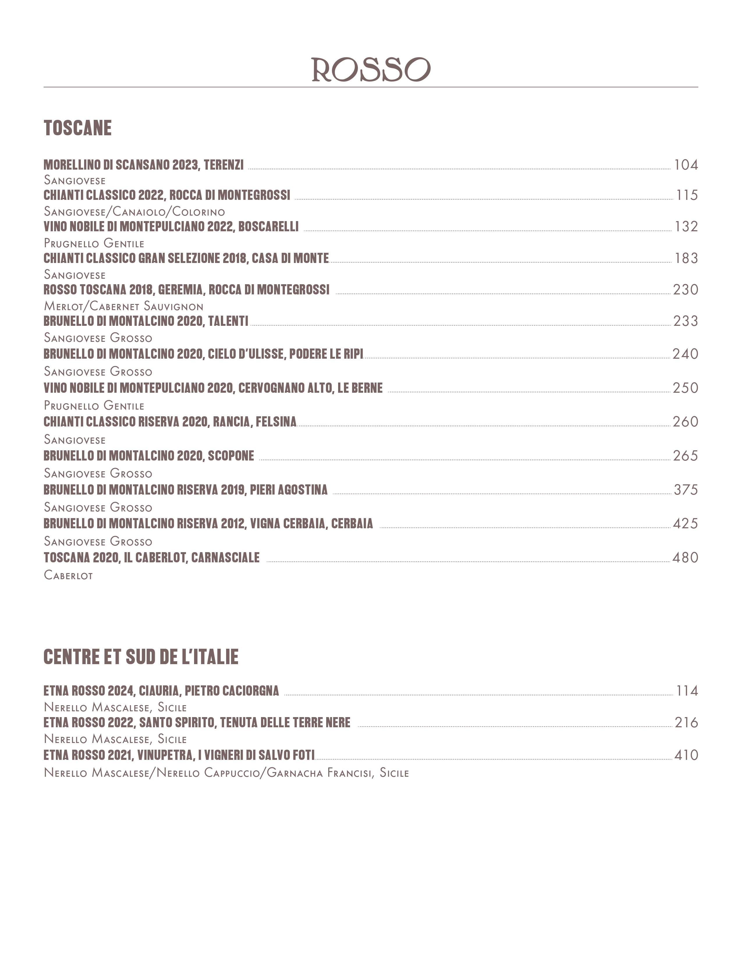 Carte des Vins - Page 7